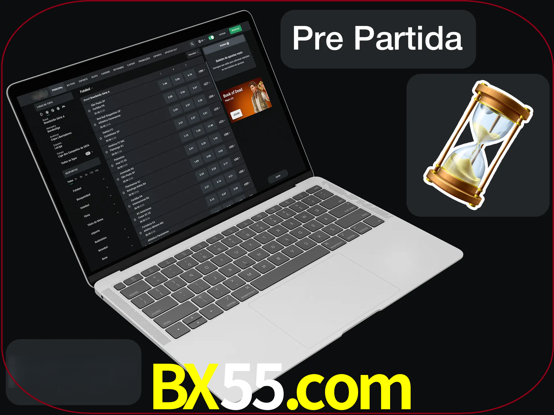 Fazer apostas em partidas futuras.